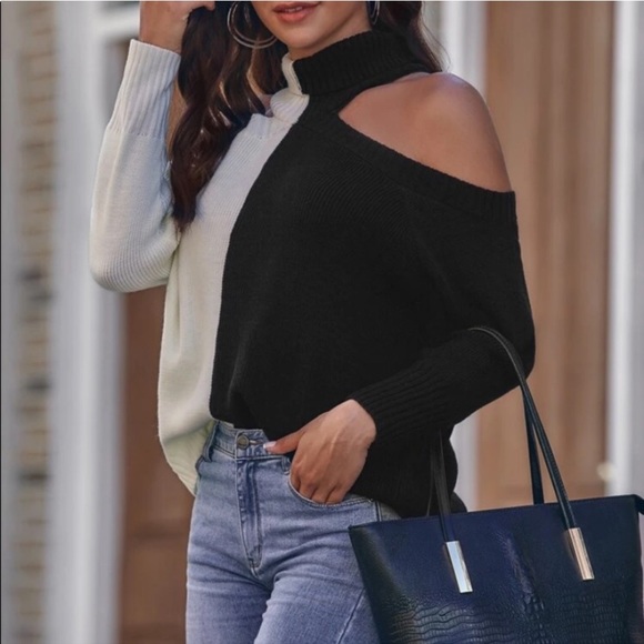 Beautiful woman turtleneck sweater - Picture 5 of 8